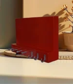 Porta llaves horizontal rojo
