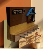 Casa natural porta llaves de 6 pernos