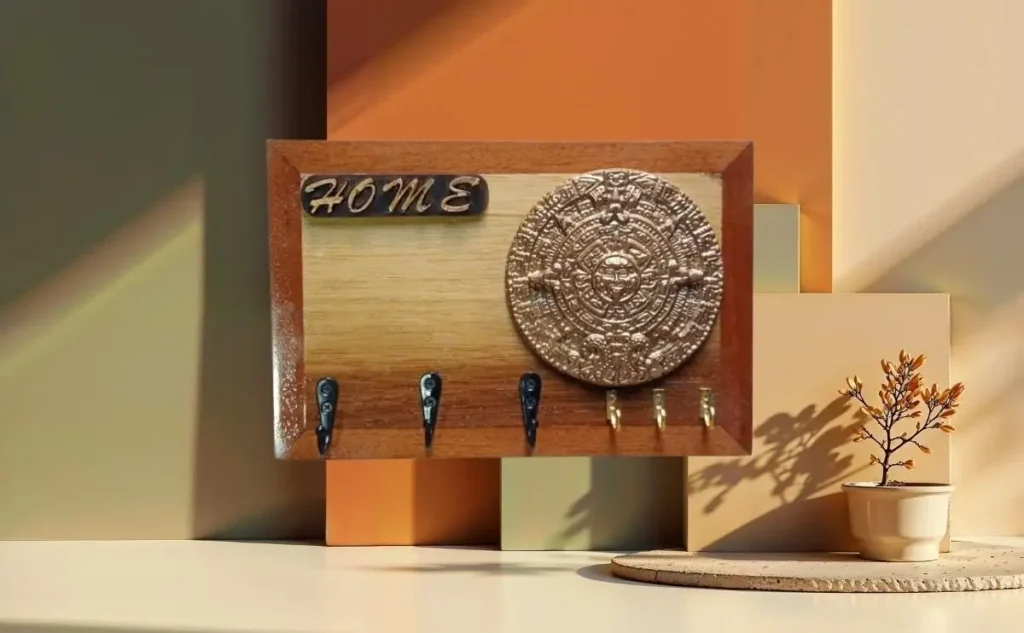 porta llaves de madera para pared