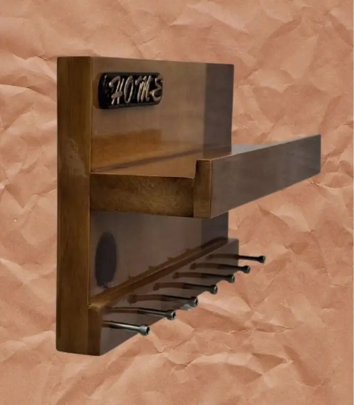 Repisa de madera para pared
